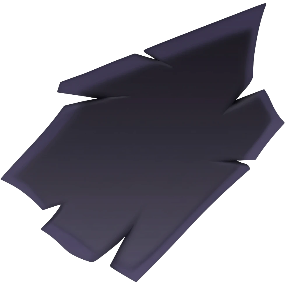 generate a black dark shard in a transparent background in and in a 112 x 112 shape emoji