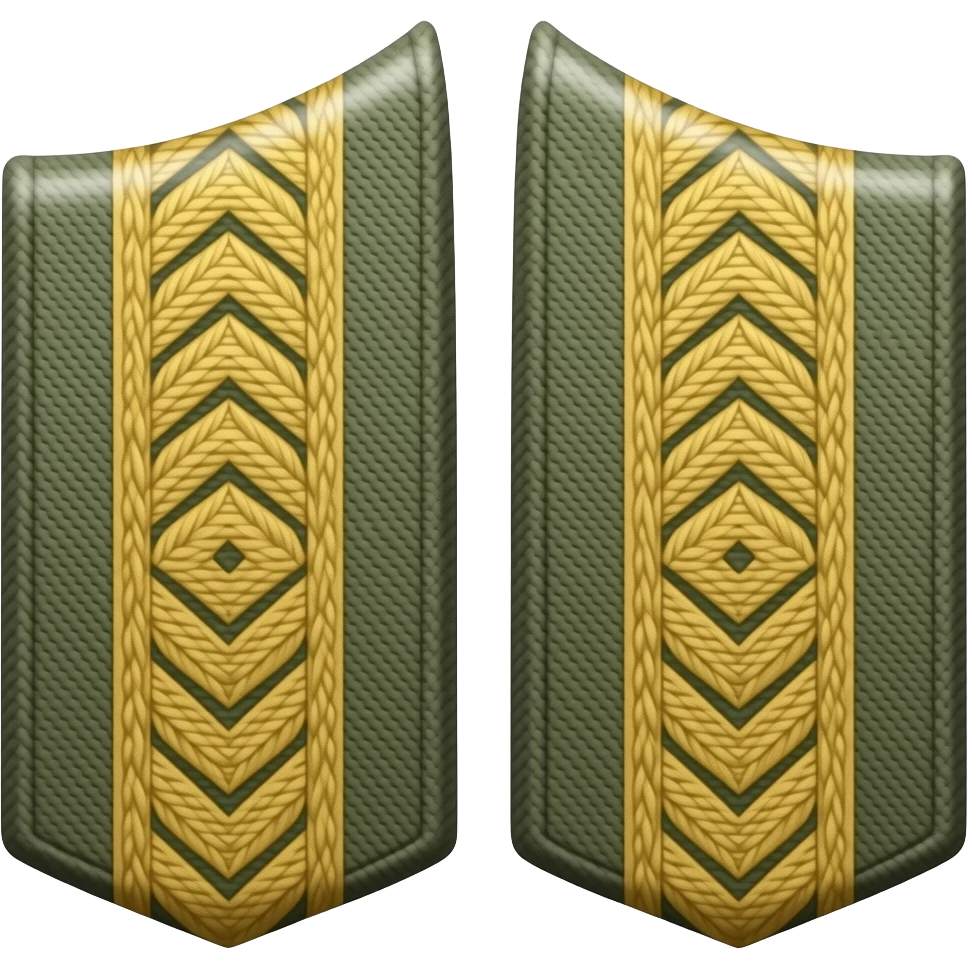 military shoulder straps of a major emoji