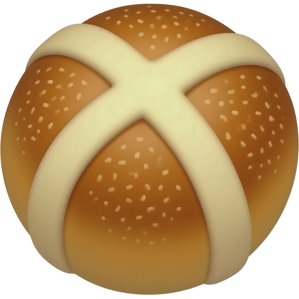 one hot cross bun emoji