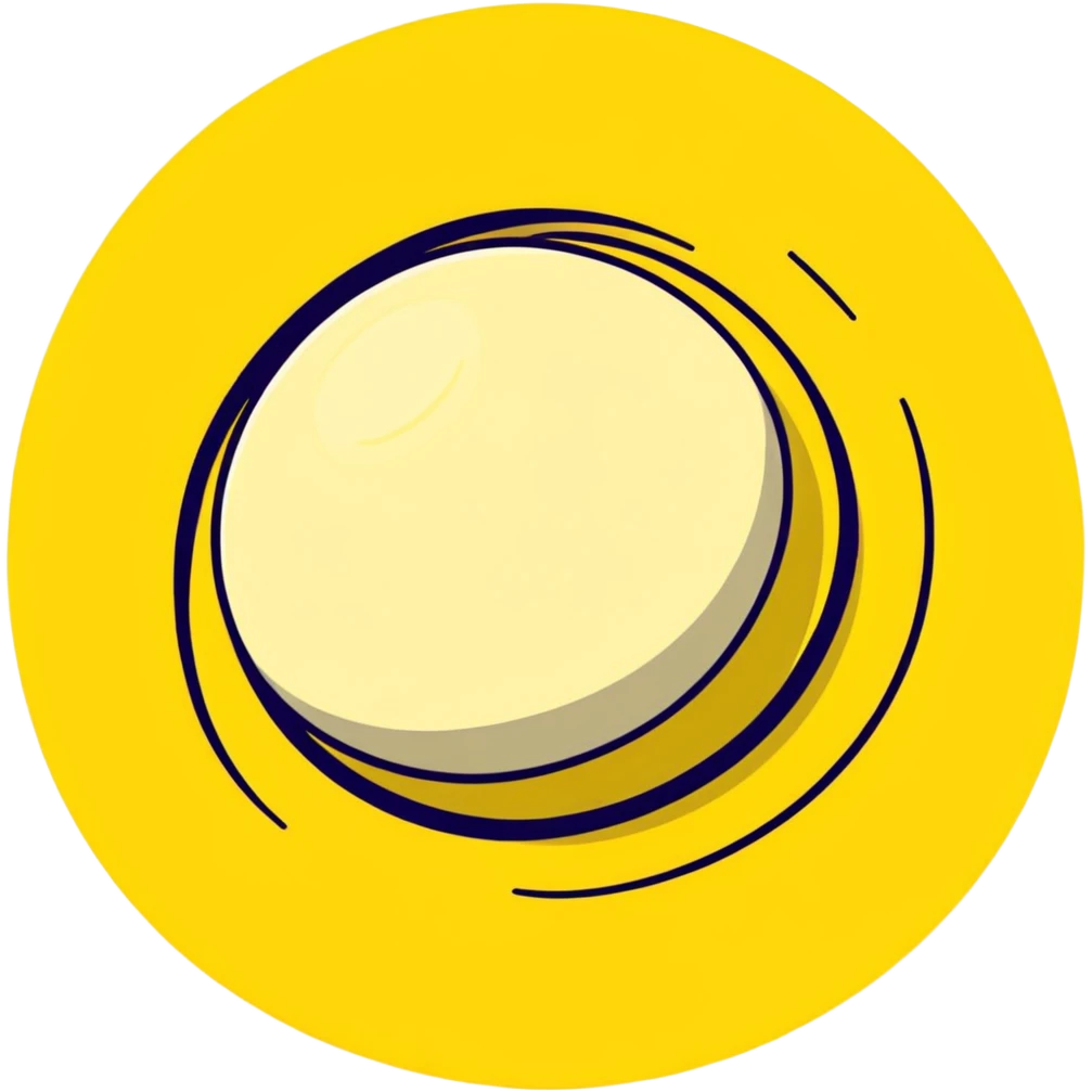 pulsating sphere of purple and dark energy, cartoonish sticker style emoji