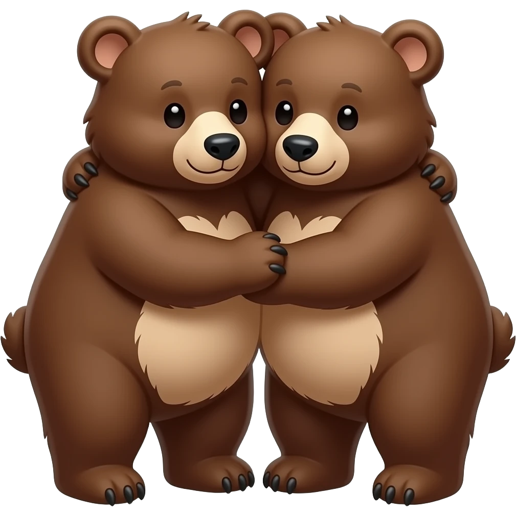 Bears Cuddling emoji