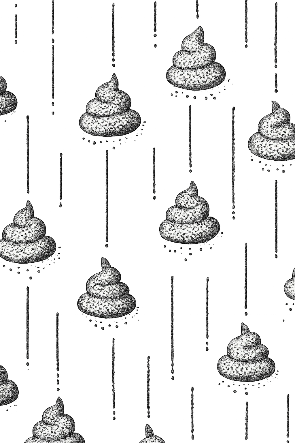 FECI DI ANIMALE A PALLINI CADONO DALL'ALTO emoji