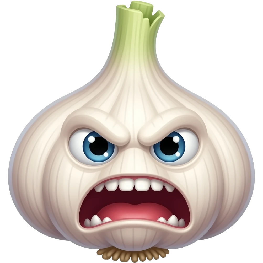 Garlic attacks! emoji