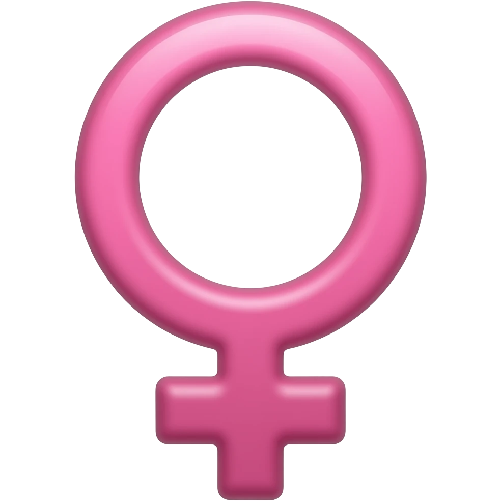 women symbol matt pink emoji