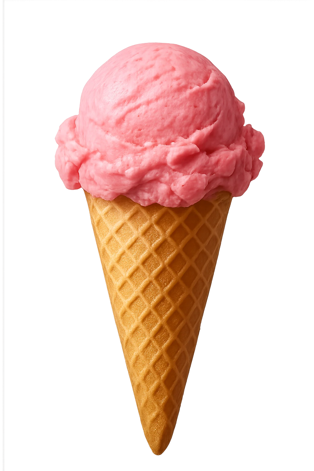 pink ice cream cone emoji