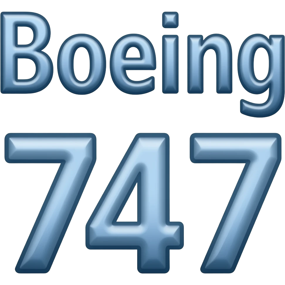 Boeing 747 letters emoji