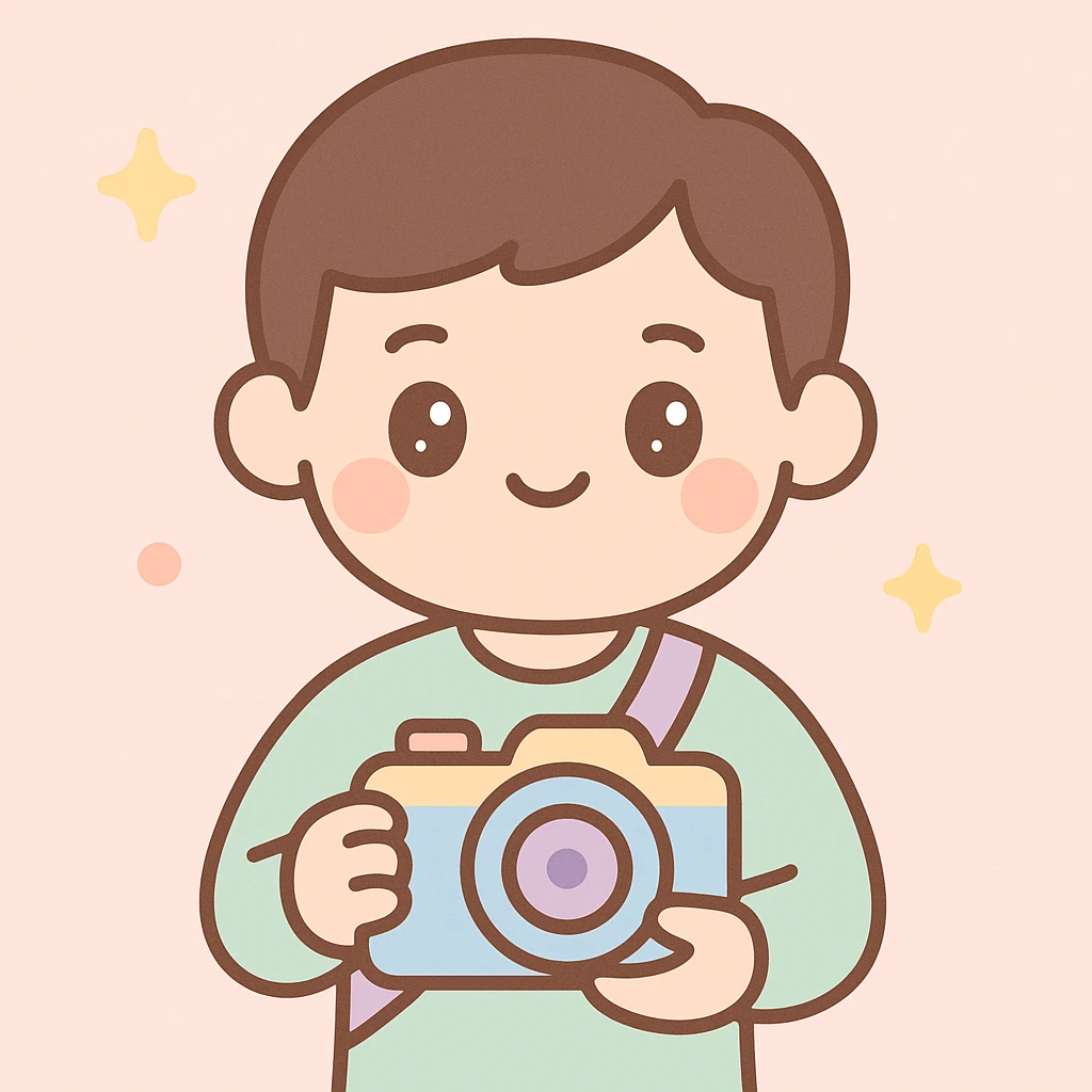 professional male photographer, simple background emoji