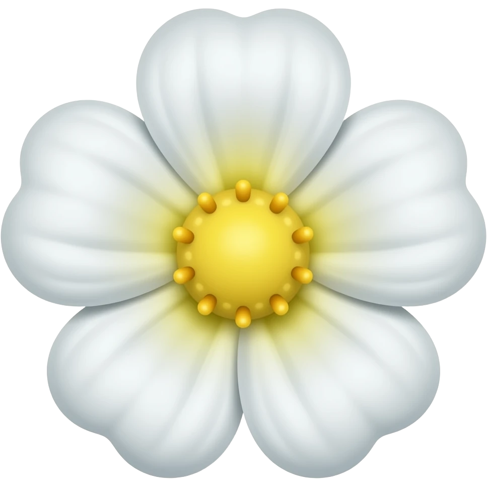 Flor blanca emoji