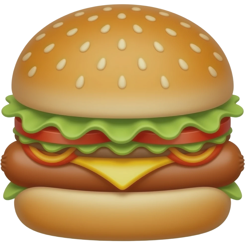 Burger hotdog emoji