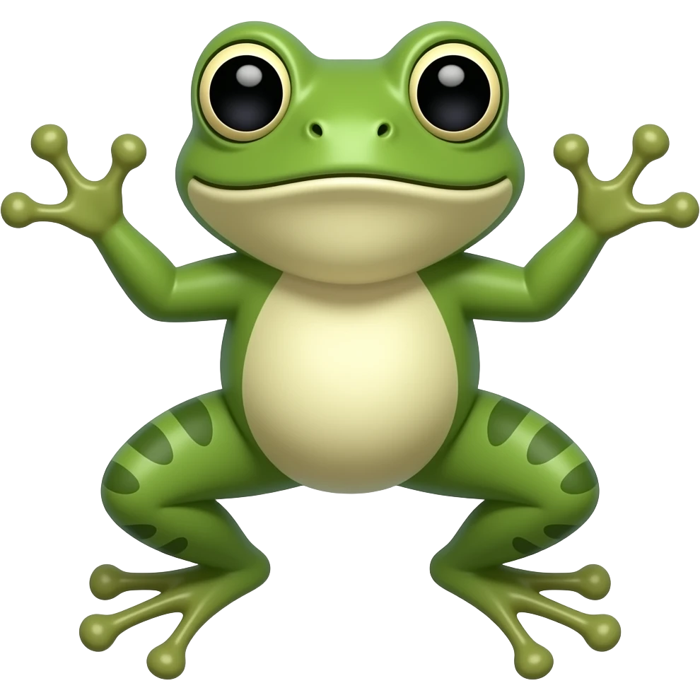 jumping tree frog emoji