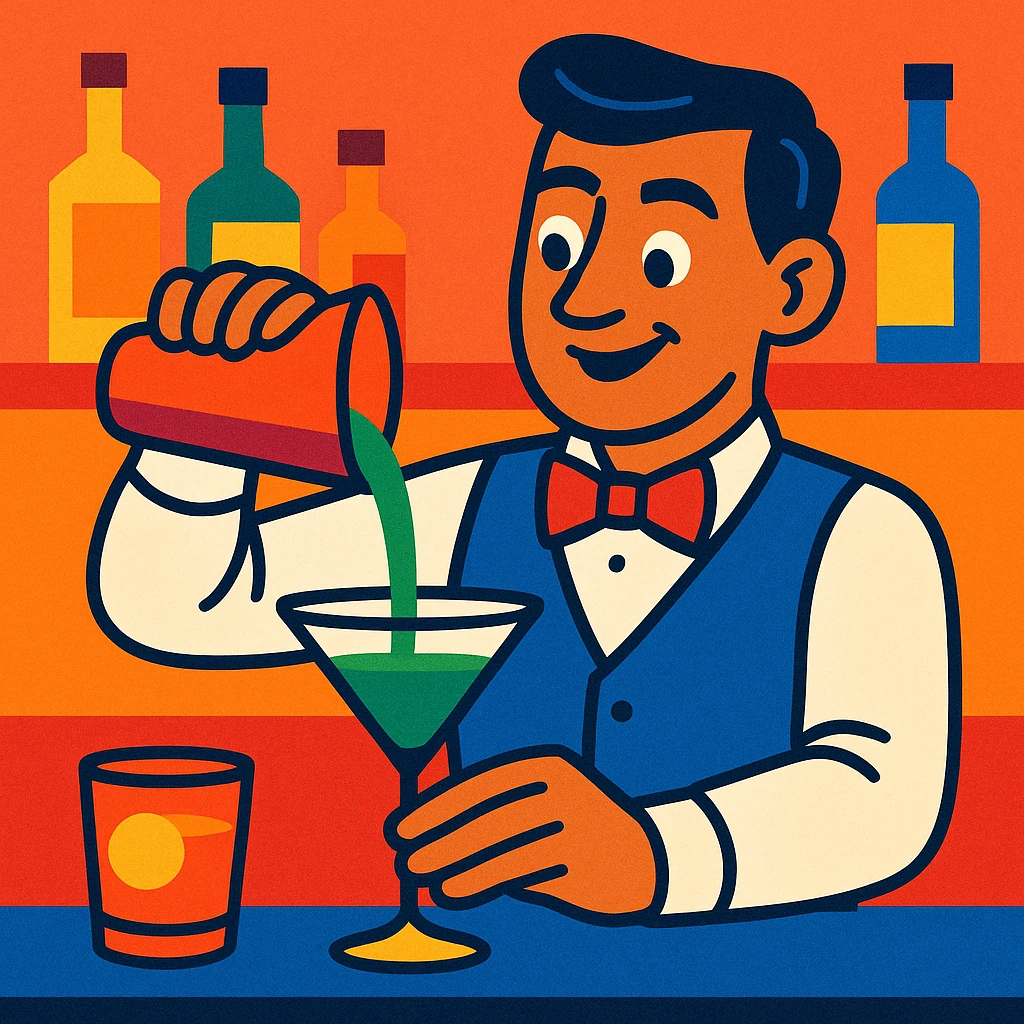 bartender mixing drinks emoji