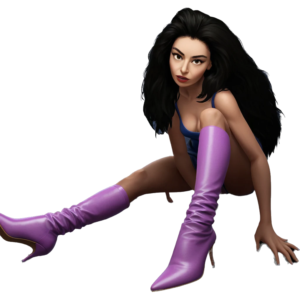 realistic girl in high heels emoji