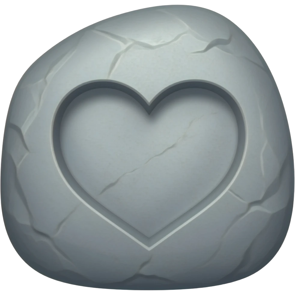 a tumb stone with a hert emoji