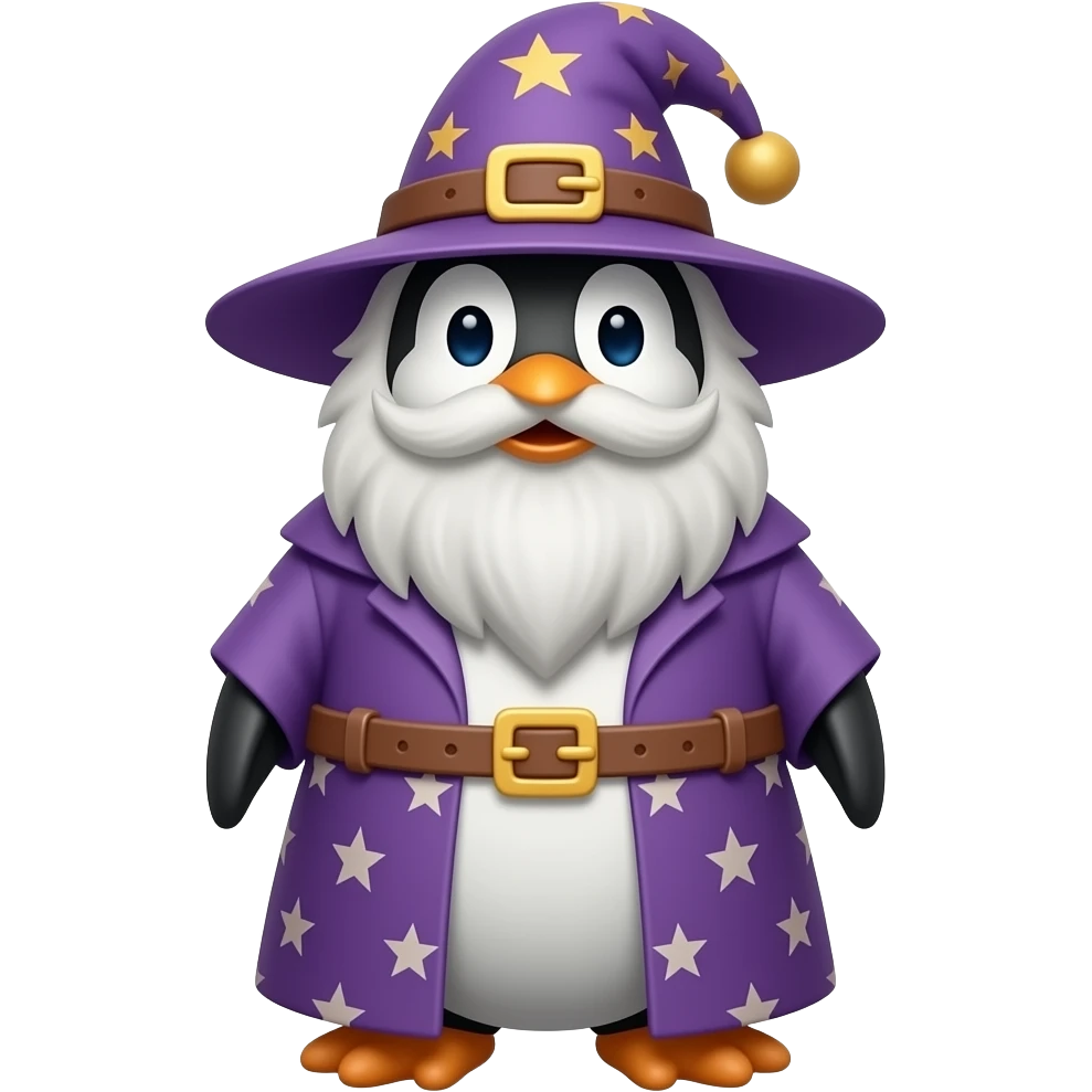 Penguin Wizard emoji