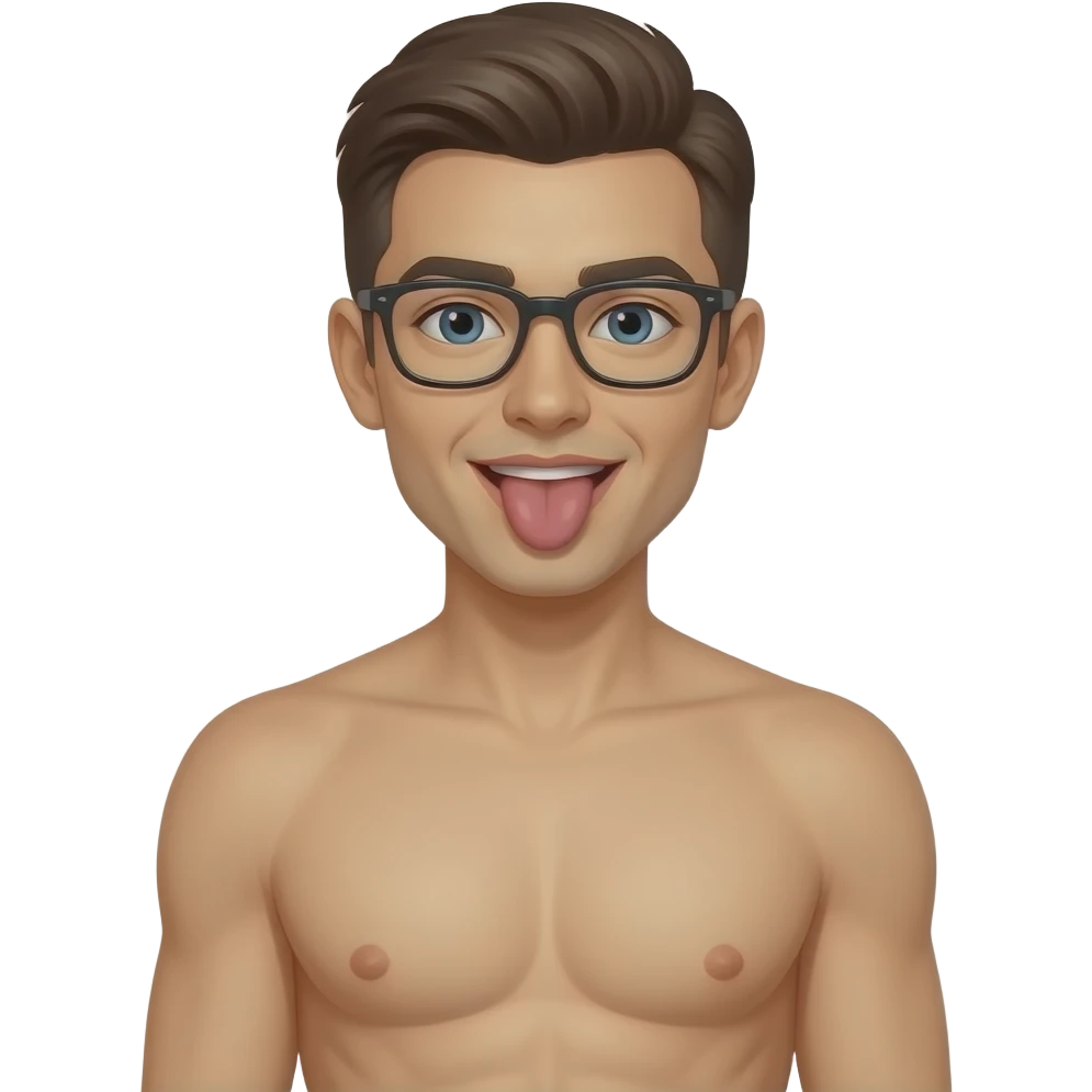 Breast licking emoji