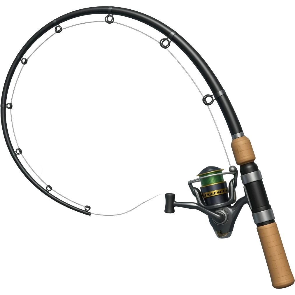 massive fishing rod bend emoji