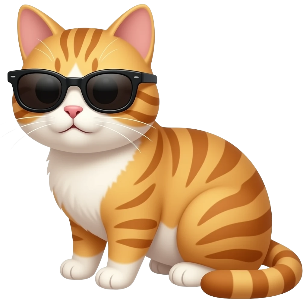 Cat wearing sunglasses emoji