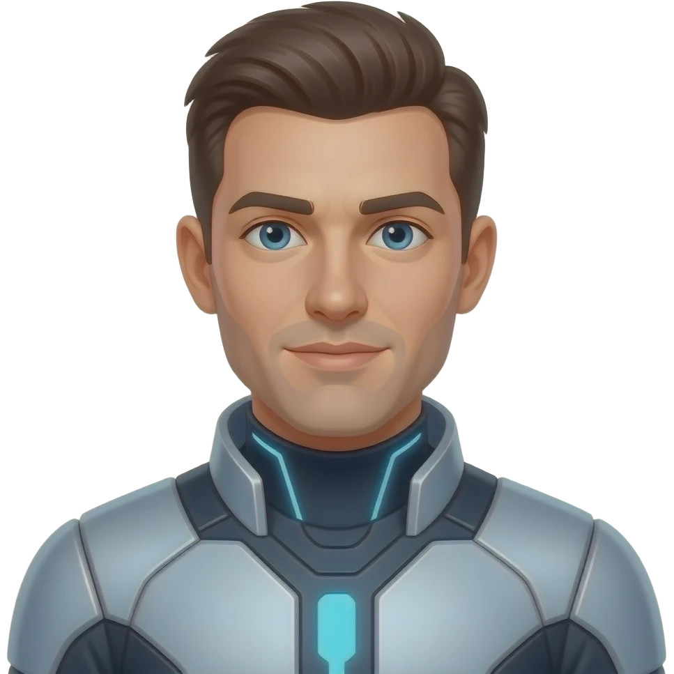 man FUTURISTIC emoji