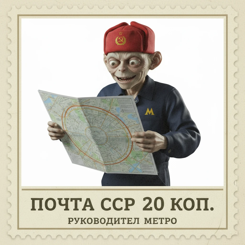 Марка на которой изображен персонаж со второго фото

Стиль марки такой же, как на первом фото emoji