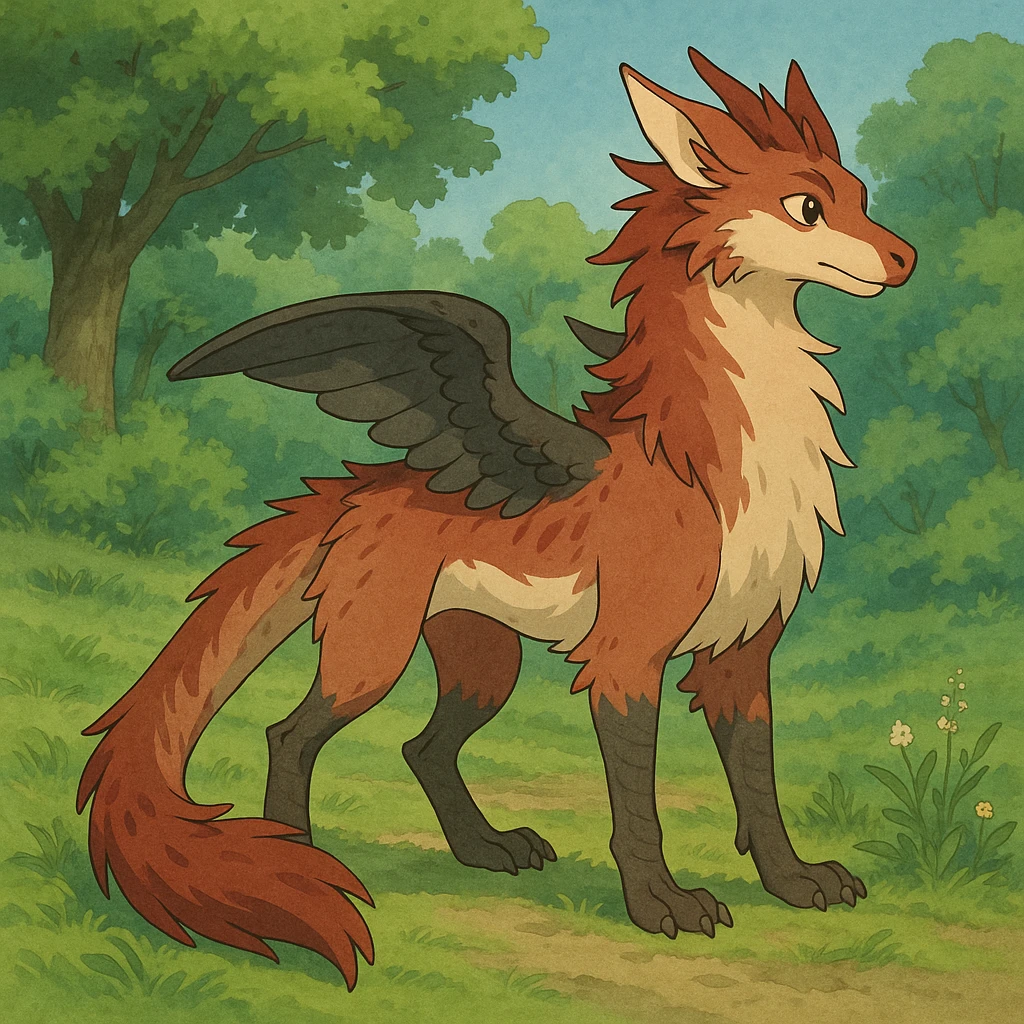 "Vernid" in full body (an open fantasy creature species by LiLaiRa) emoji