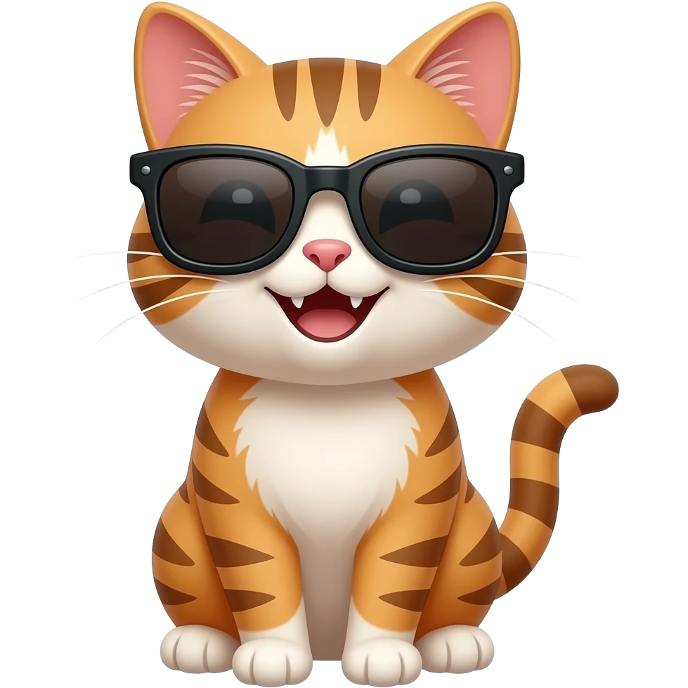 ‘happy cat with sunglasses’ 😺🕶️ emoji