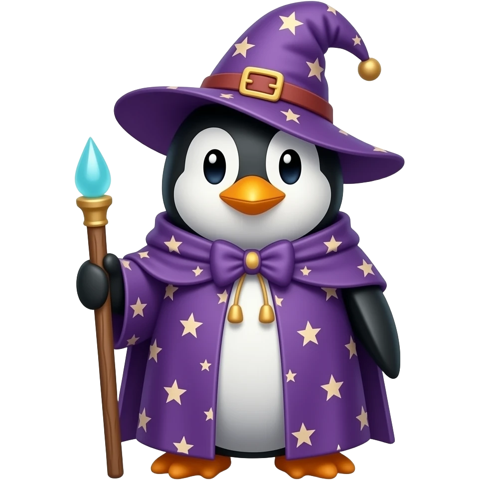 Penguin Wizard emoji
