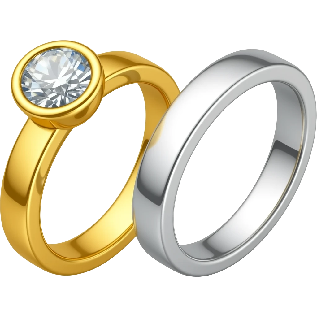 This Rings and  anotherone without a diamant emoji