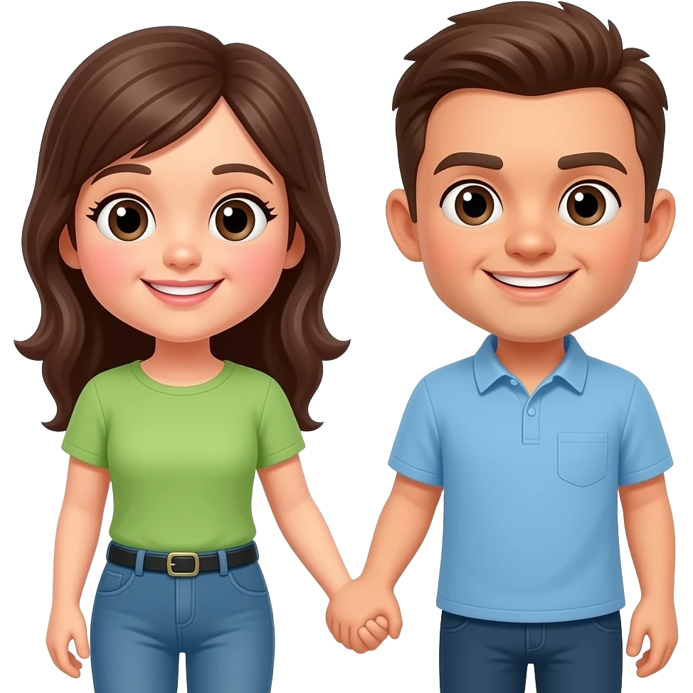 Ja und sie halten händchen emoji