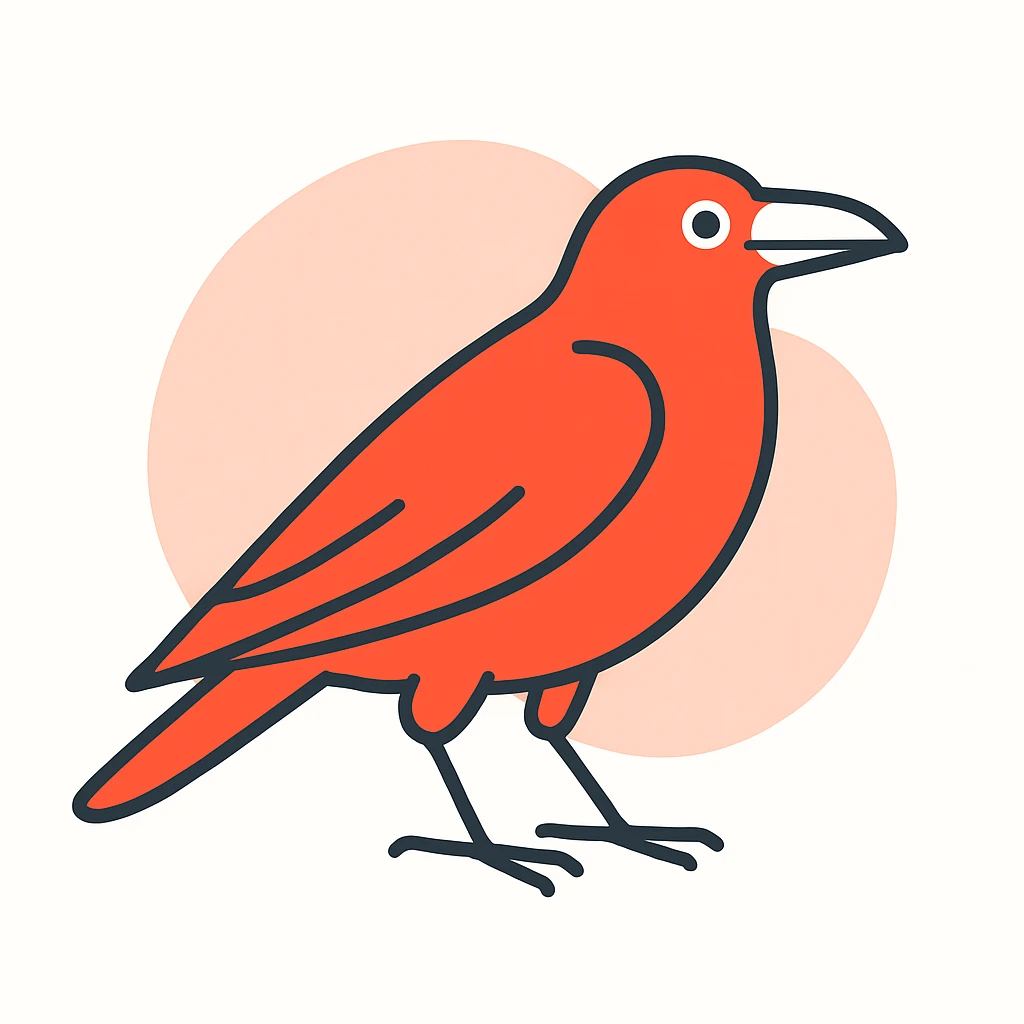 Crow emoji