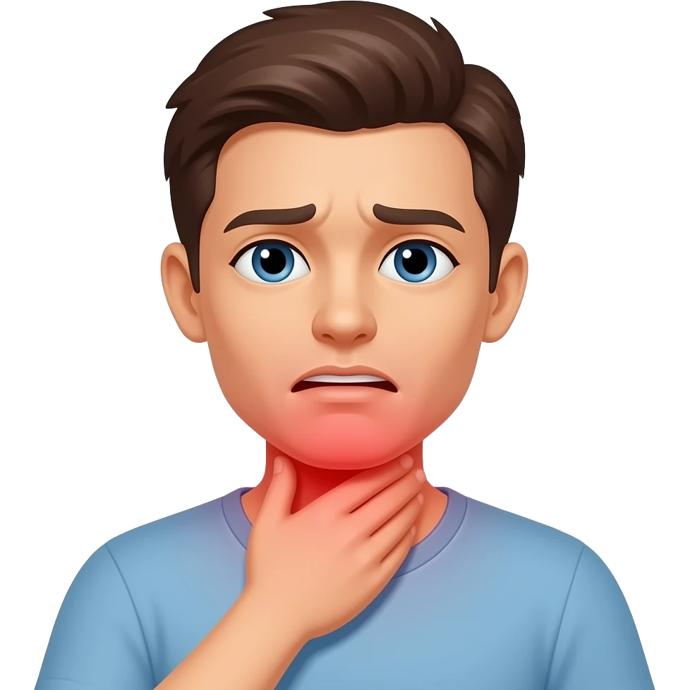 Sore throat emoji