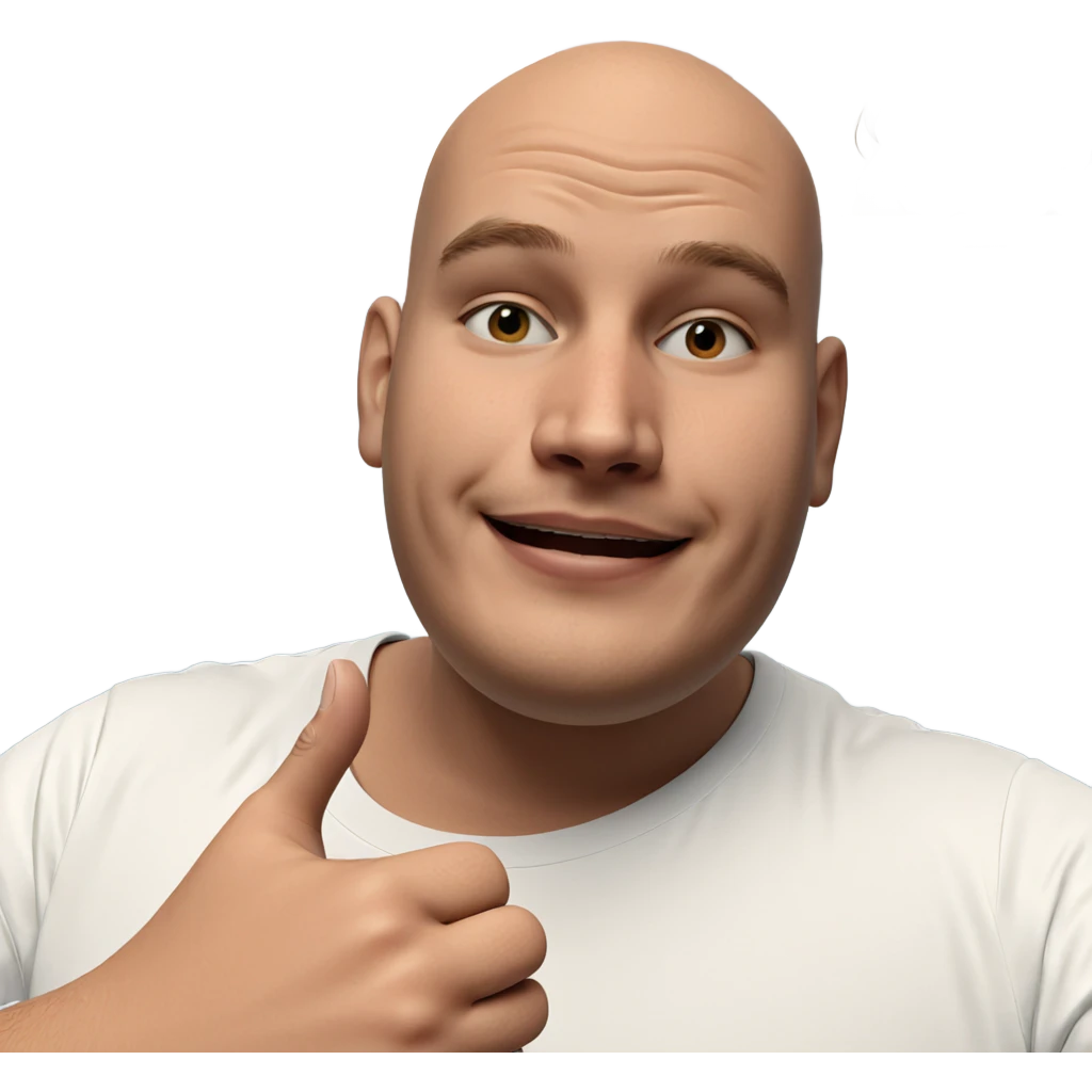 happy boy giving thumbs up emoji