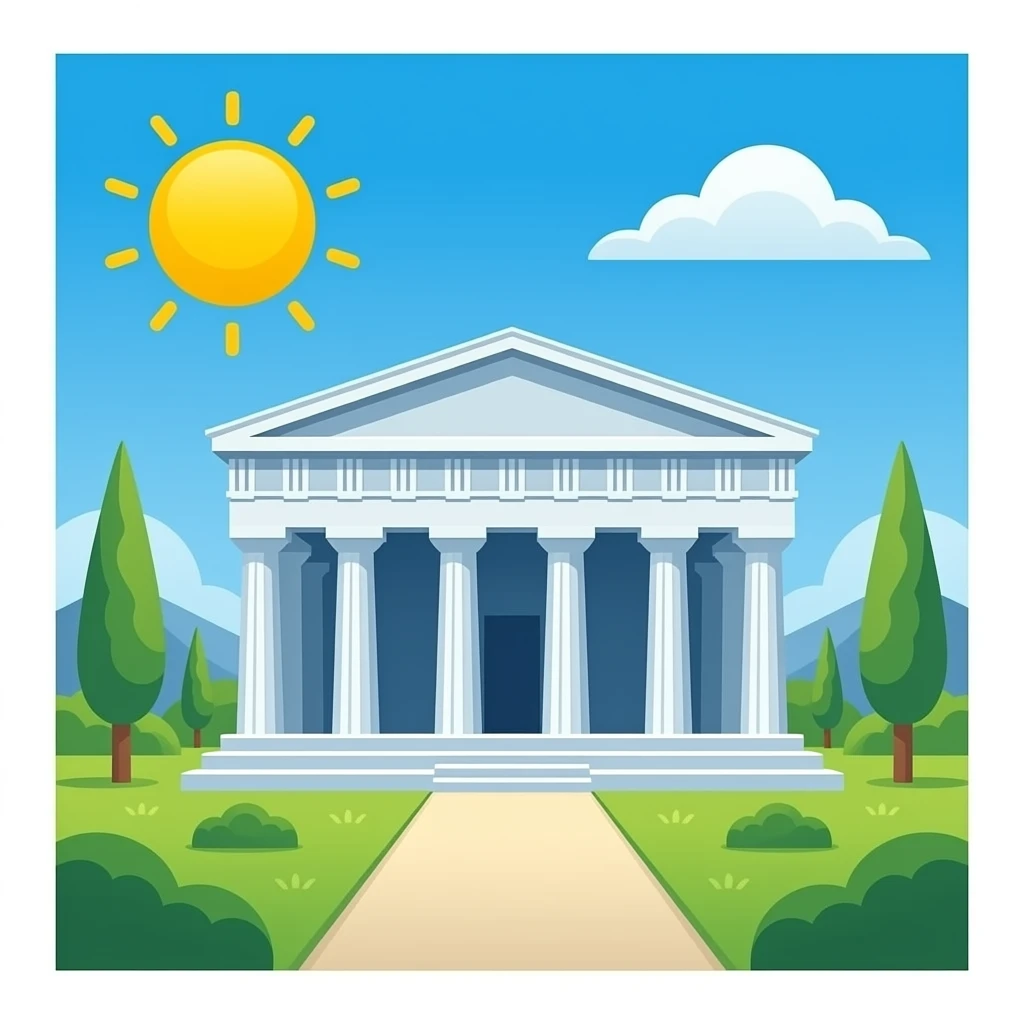 Blauer Grichischer Tempel emoji