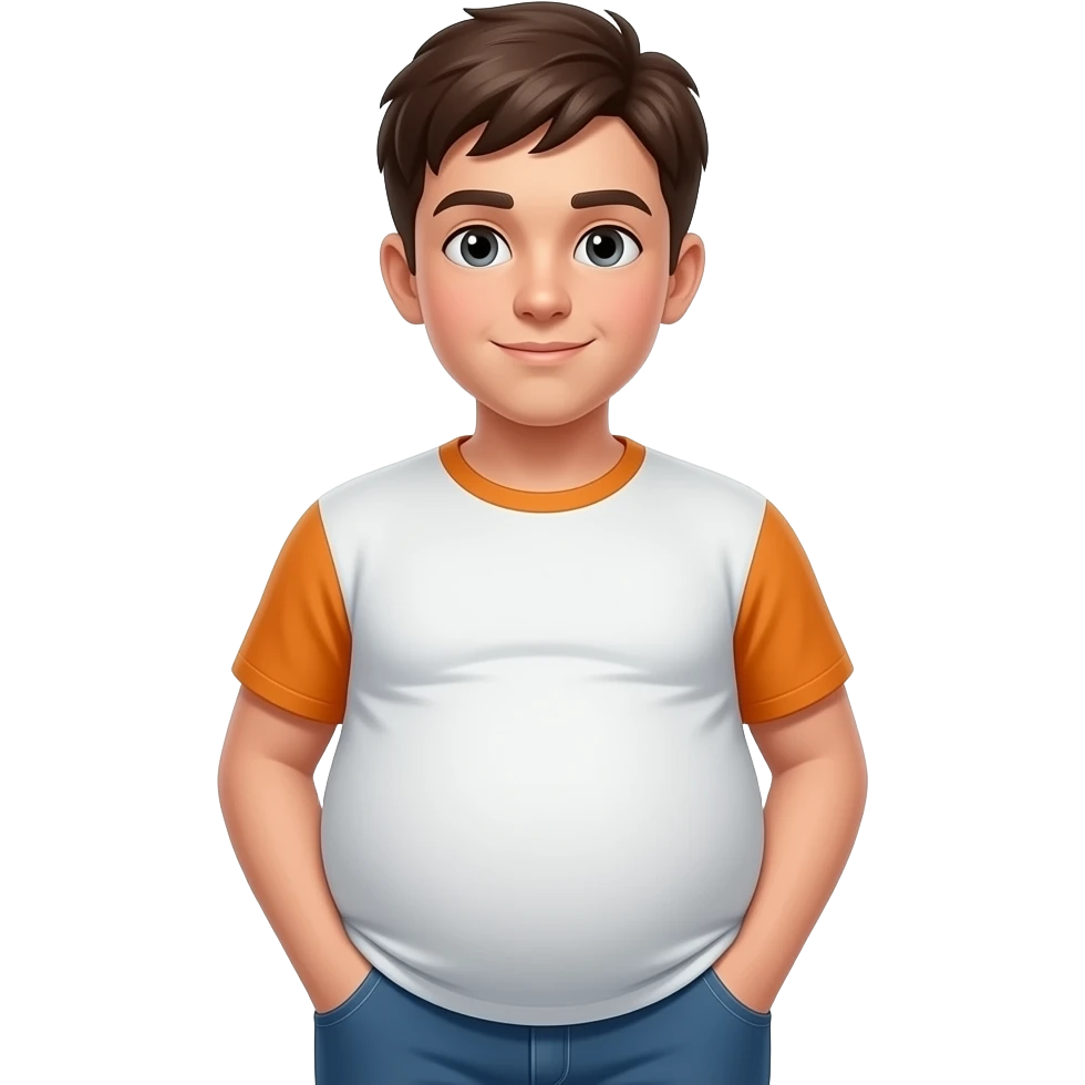 Zrób chłopak 13 latek bardzo ogromnym brzuchem emoji