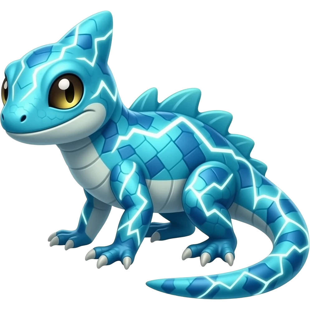 blue electric lizard  fakemon emoji