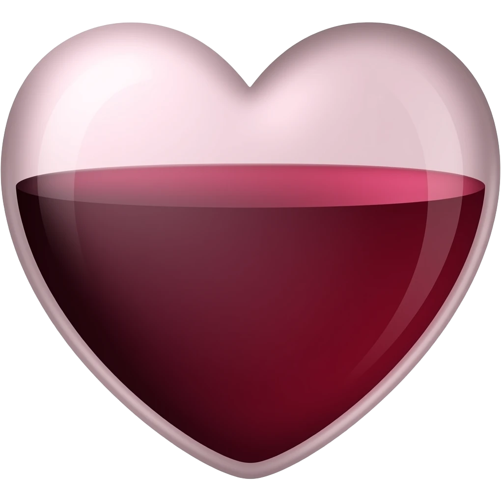 Coração vinho emoji
