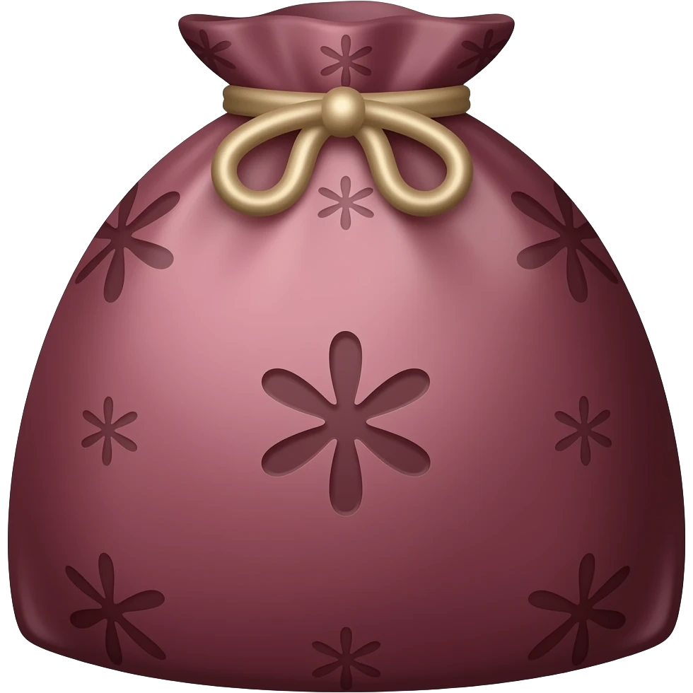 Bolson rojo vino asteric emoji