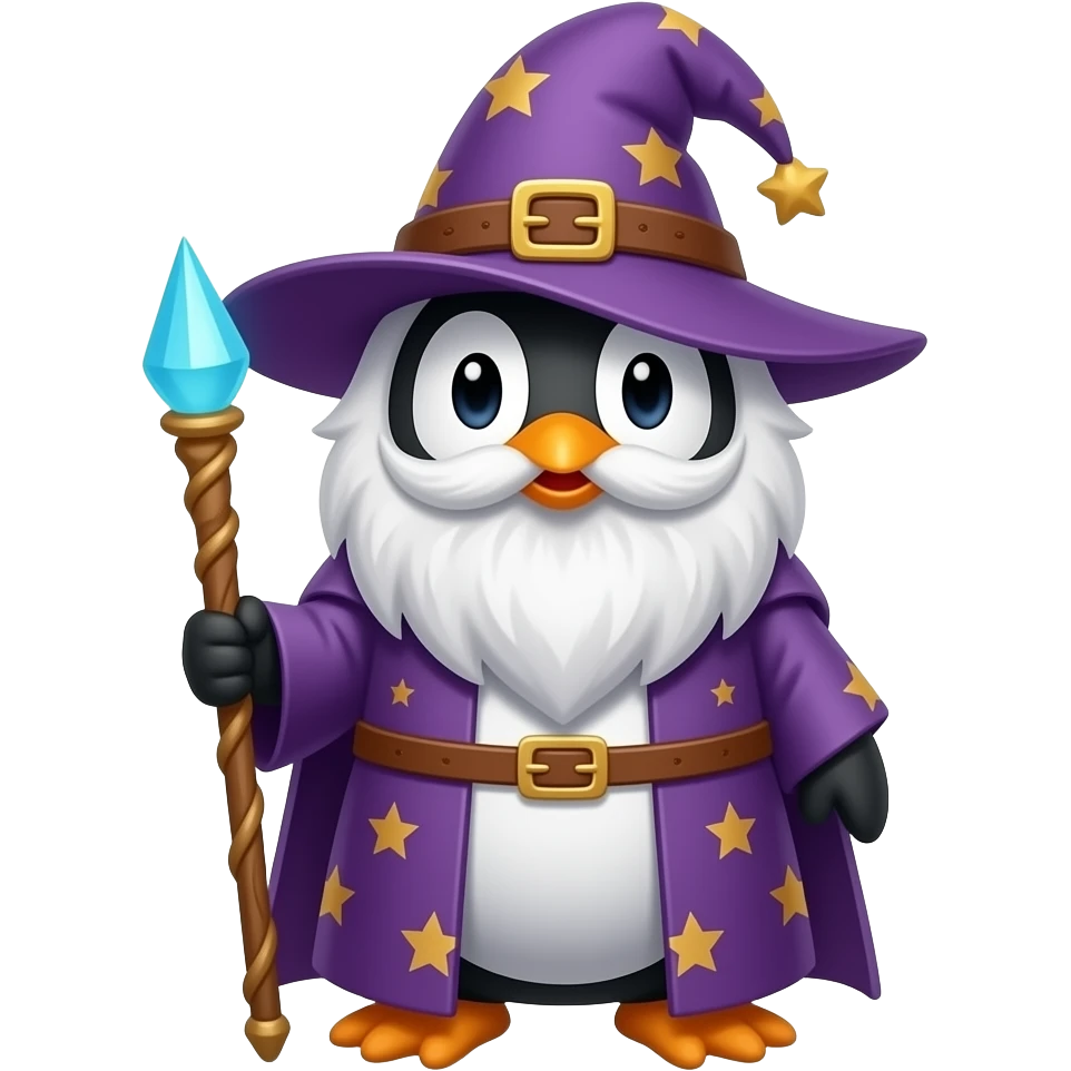 Penguin Wizard emoji