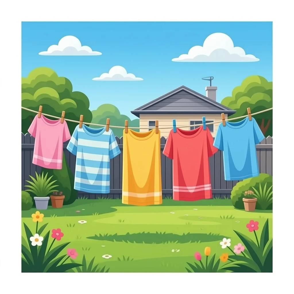 australian washing line with clothes hanging emoji