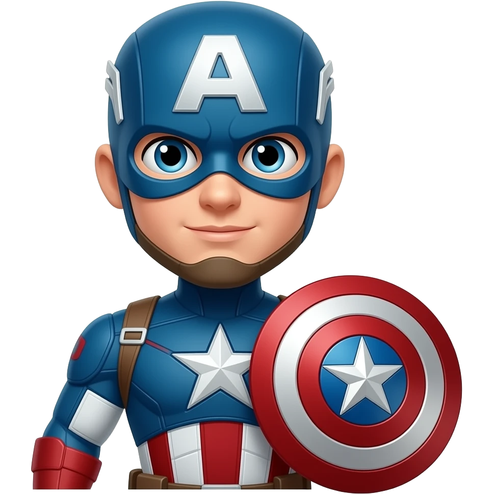 Create an emoji of captain america emoji