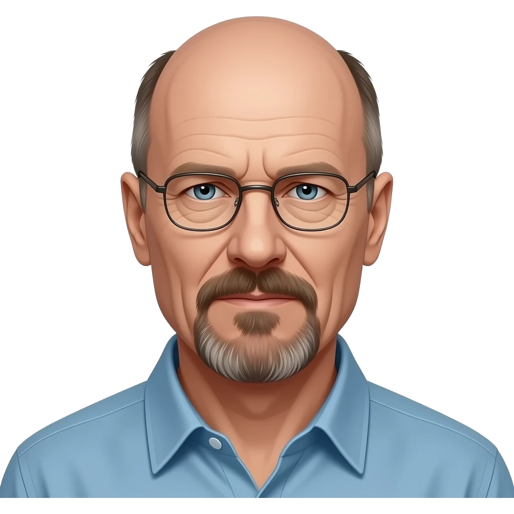 walter white realistic whitout hair emoji