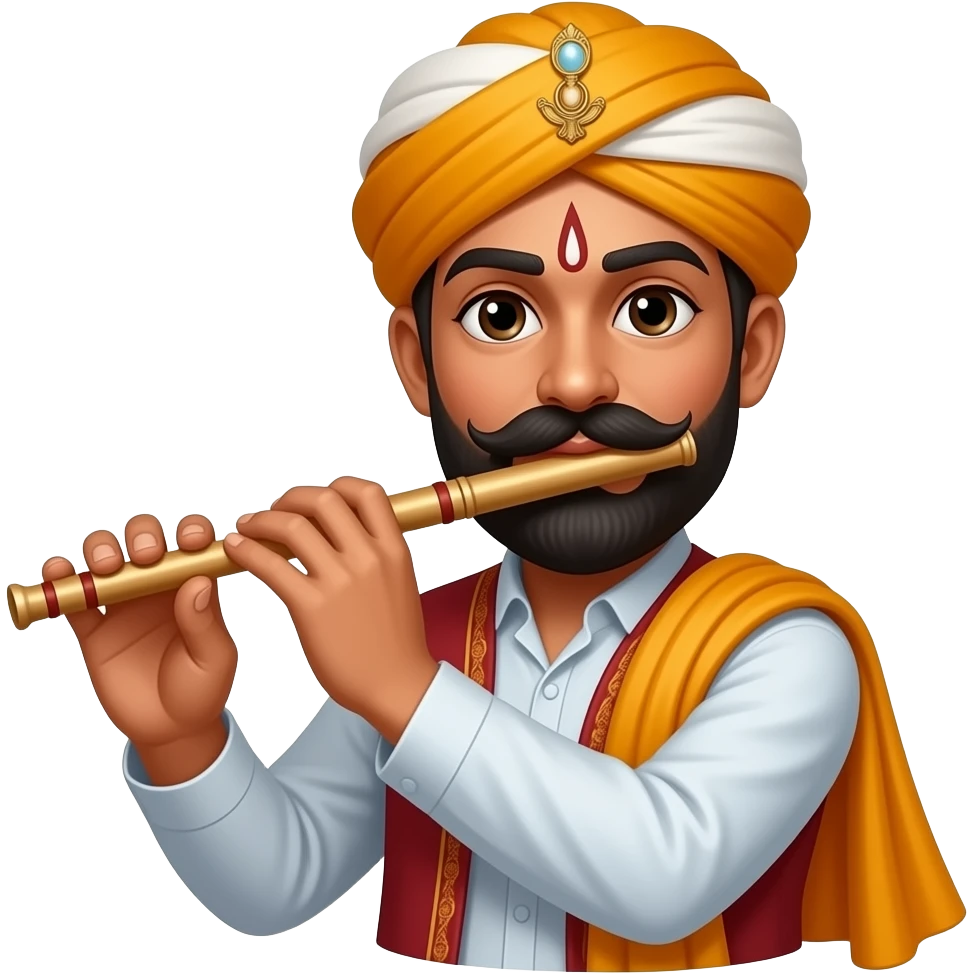 Morpankh and flute emoji
