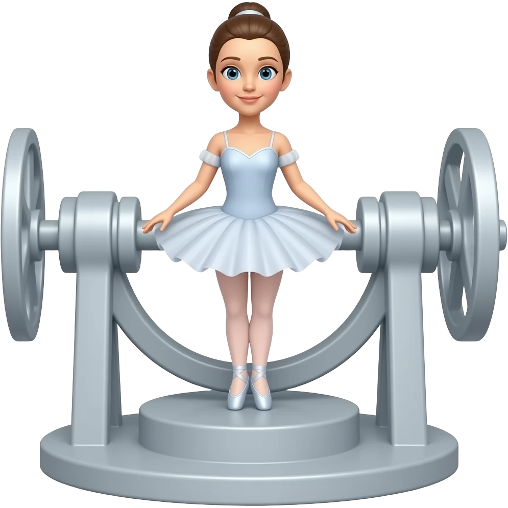 ballerina the round stand with crank emoji