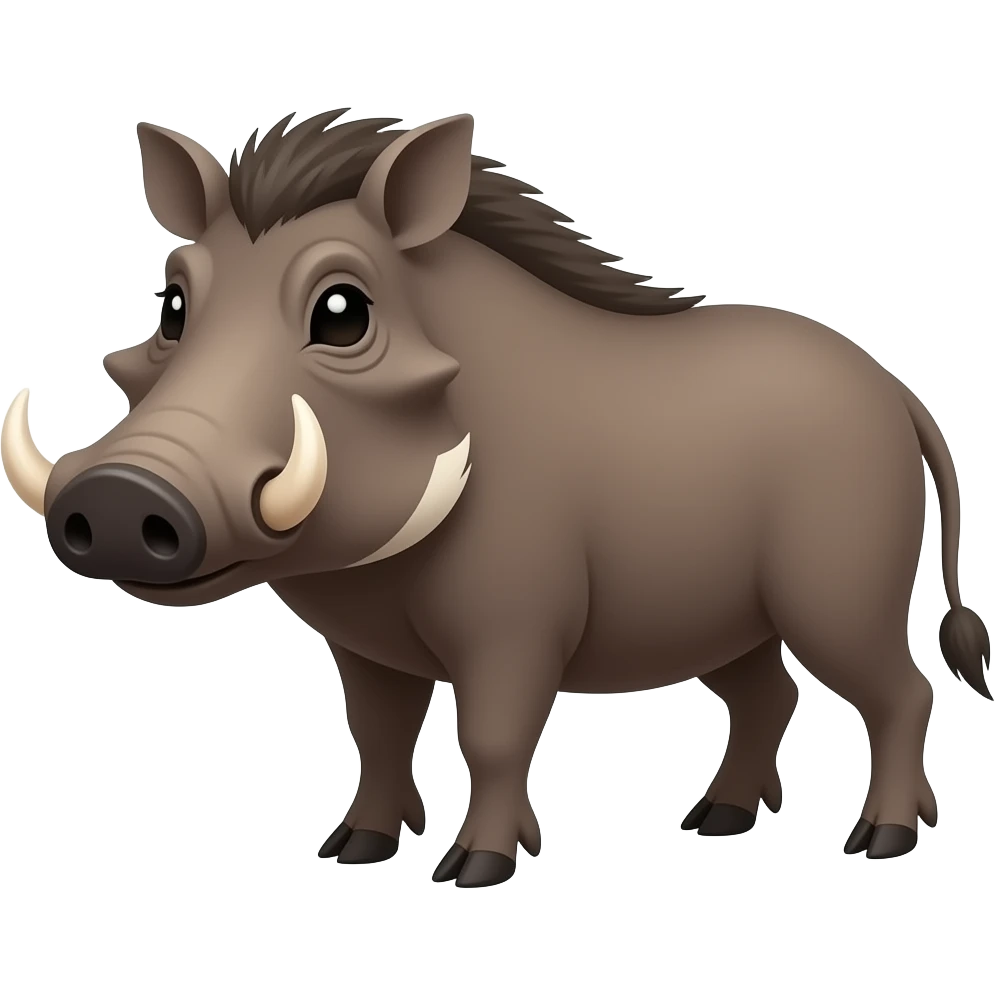 Cartoon warthog emoji