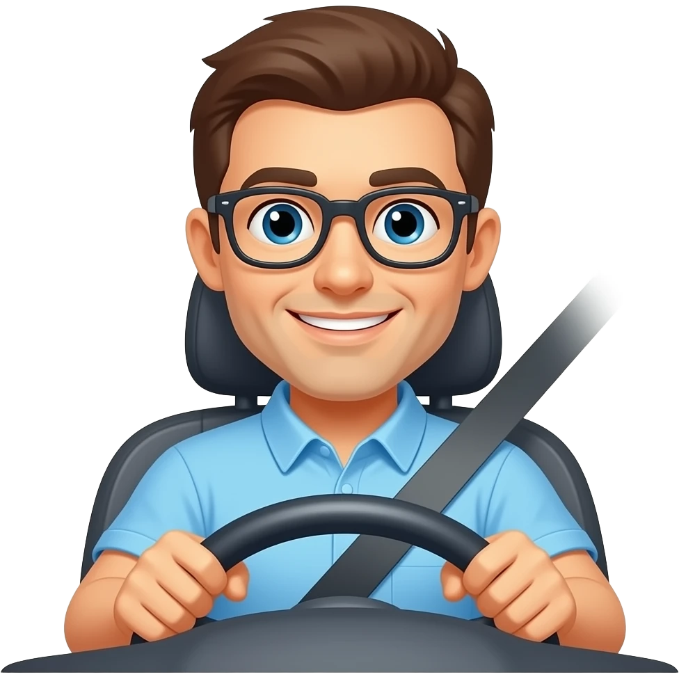 Car with a driver emoji