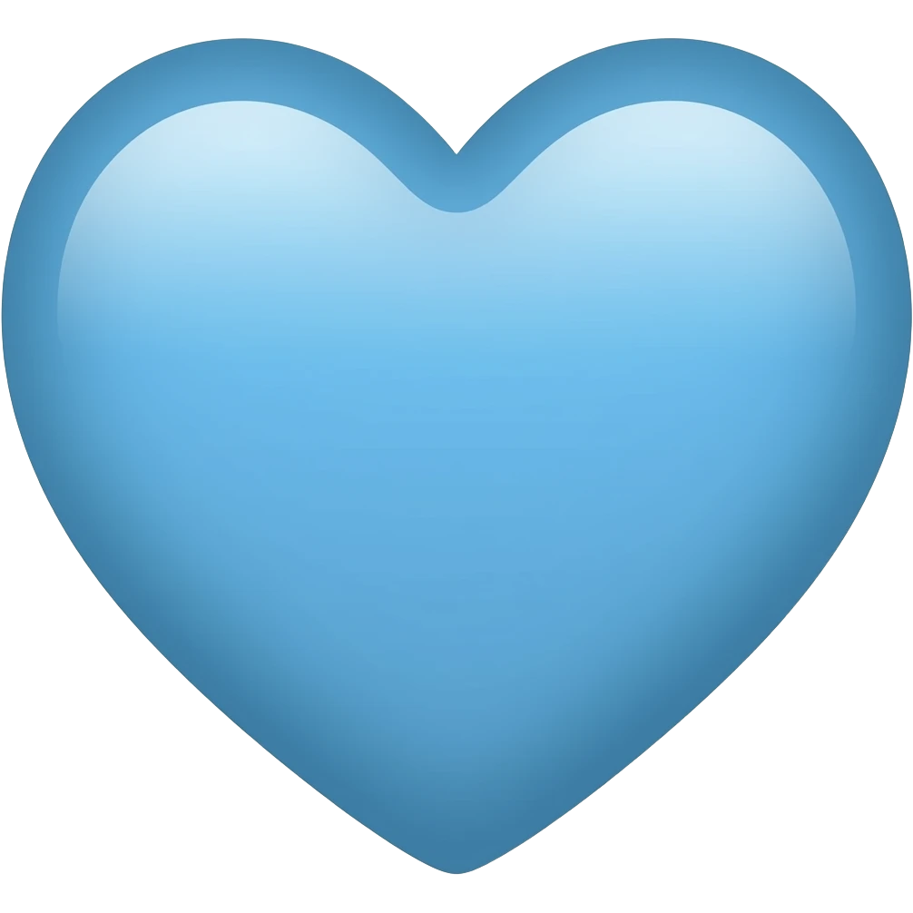 Blue heart emoji