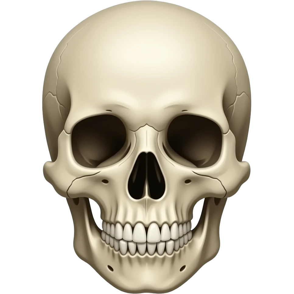 skull doing the 67 trend emoji