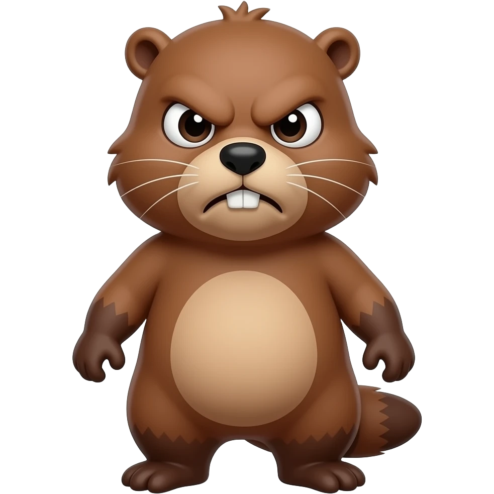 beaver angry emoji