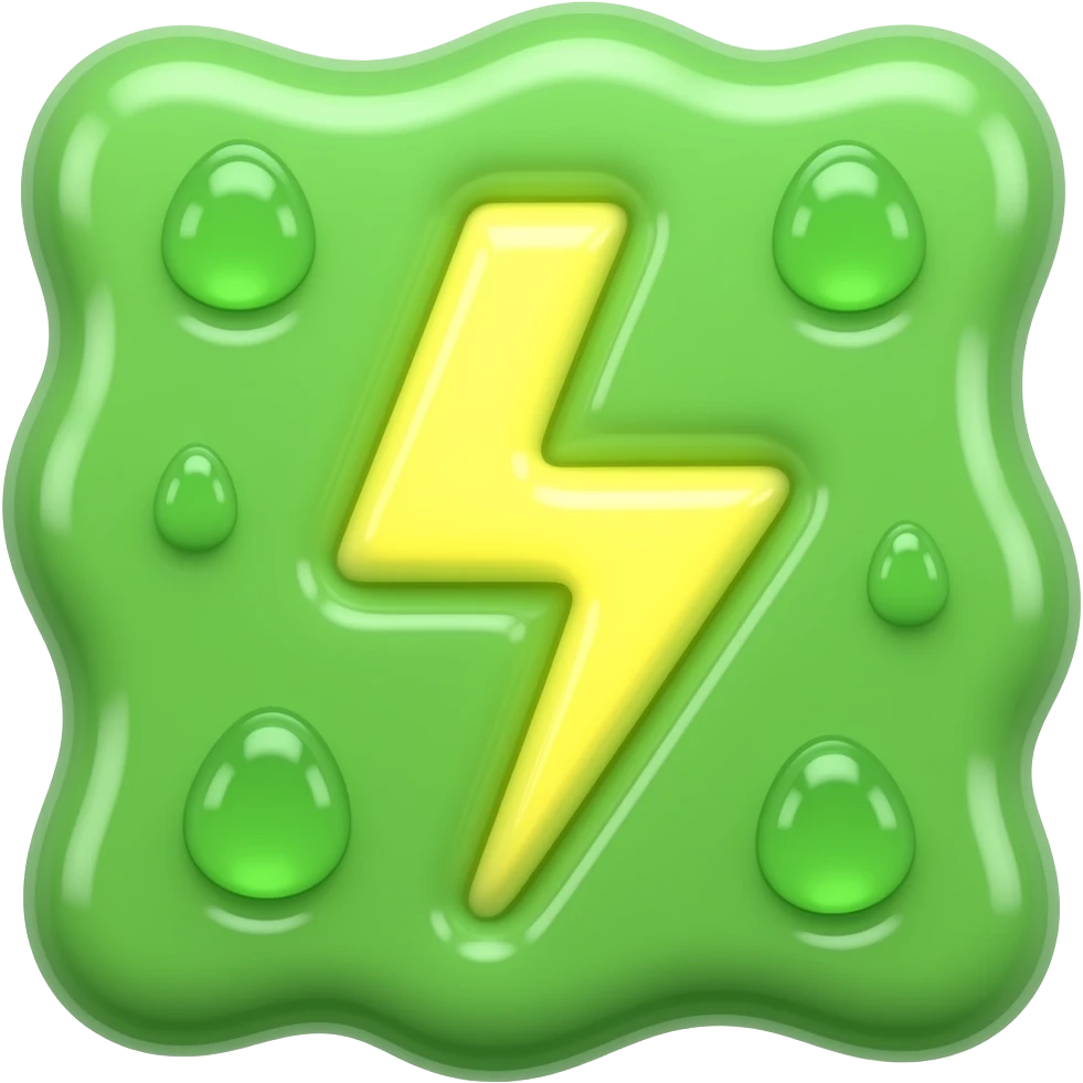 Electric slime emoji