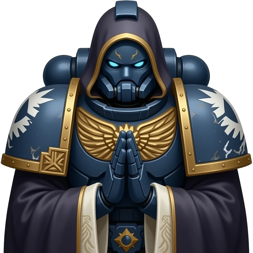 adeptus mechanicus robot priest pray towards to us emoji