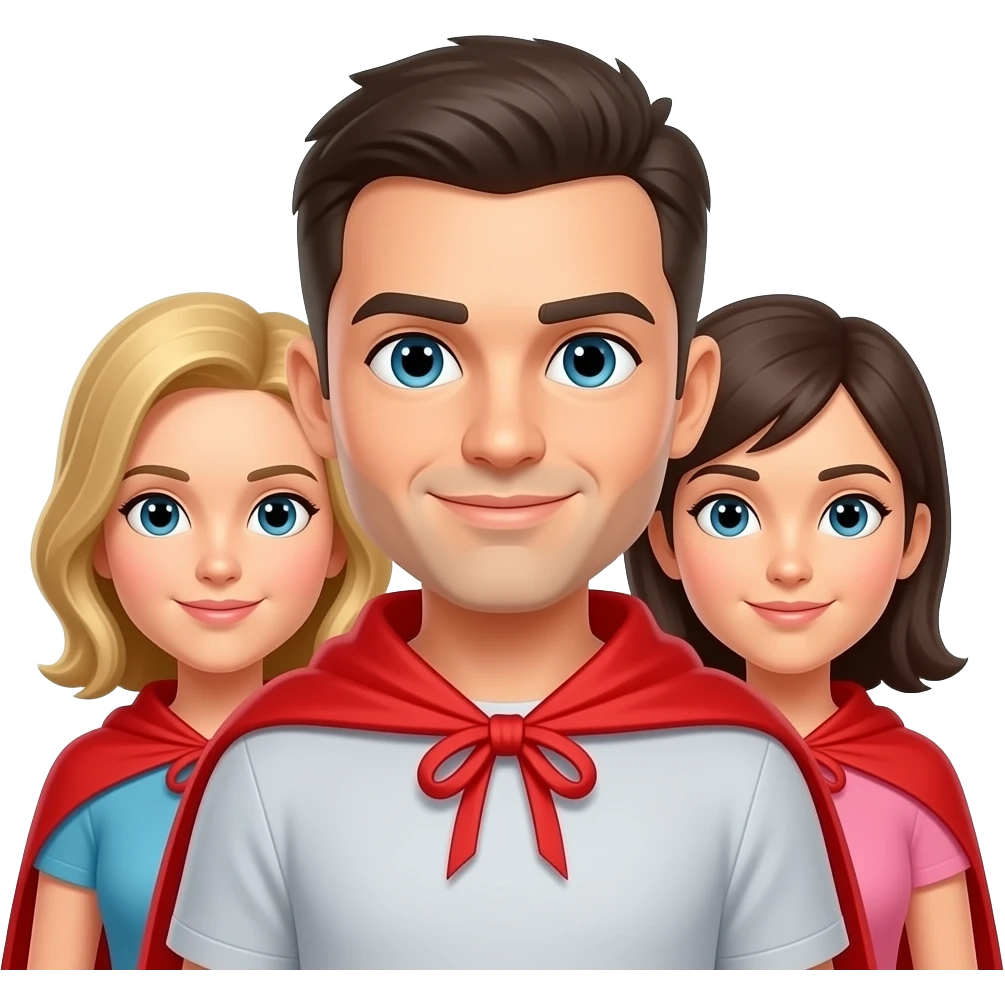 people with red capes emoji